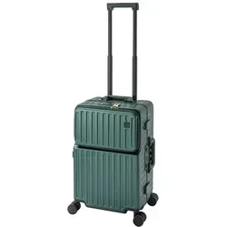 Travelhouse Hartschalen-Trolley Roma - 55cm mit USB und Getränkehalter - Koffer: Travelhouse Roma T1976, 55cm Handgepäck mit robustem Aluminiumrahmen, kratzunempfindlicher Hartschale und praktischem USB-Anschluss für unterwegs.