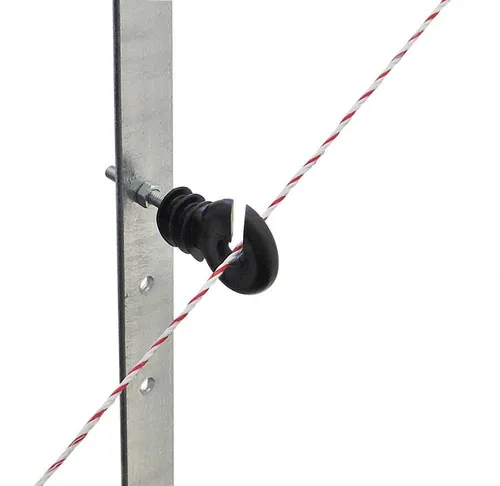 Kerbl Weidenzaun 40 Stück Ringisolator - 40 hochwertige Ringisolatoren für Elektrozaun, robust und langlebig. Einfache Montage an Metallpfählen dank verzinkter Stütze. Ideal für langfristige Nutzung im Freien. Schützt zuverlässig vor Kurzschlüssen.