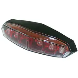 KOSO Mini LED-Rücklicht - Roter Reflektor mit Klarglas - Fahrradbeleuchtung mit E-Prüfzeichen, ideal für sicheres Fahren bei Nacht. Inklusive Befestigungsbolzen M5, stylish und funktional.