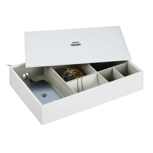 Schmuckaufbewahrung Lederoptik Schmuckbehälter Schmuckkästchen Schmuck Organizer
