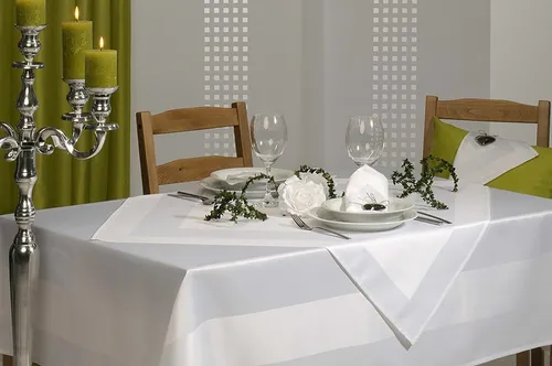 Tischdecke Mitteltischdecke 85x85cm weiß Deko hochzeit Garten