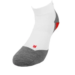 Falke RU5 Race Short Laufsocken Herren - Weiß/Grau, Größe 46-48 - Herrensocken für Wettkämpfe, ultraleicht mit optimaler Kraftübertragung und schnellem Trocknen durch Meshzonen für maximale Kühlung.