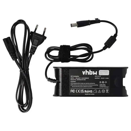 vhbw 1x Netzteil kompatibel mit Dell Latitude E5520, E5500, E5510, E5540, E5430, E6400 ATG, E6410, E5570, E6400 Notebook, 90 W