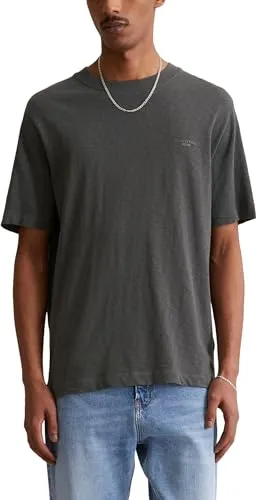 Marc O'Polo Denim Herren T-Shirt aus Bio-Baumwolle, Grau, XXL - T-Shirt für Herren aus nachhaltiger Bio-Baumwolle im Regular Fit, ideal für umweltbewusste Modebewusste.