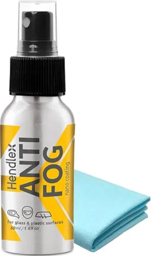 Hendlex Anti Fog Spray Taucherbrille | Anti Fog Spray Airsoft | Anti Fog Spray für Schwimmbrille | 50ml