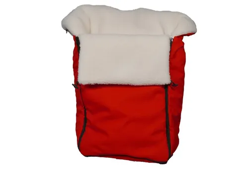 Eichhorn Kinderwagen Fußsack XL Winterfußsack universal (mit Teddyfell (waschbar) und hohem Rückenteil), mit vorgenähten Gurtschlitzen und Rundum-Reißverschluss