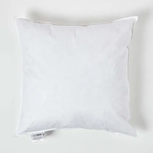 Homescapes quadratische Kissenfüllung, 60 x 60 cm, Füllkissen mit 100% Entenfeder-Füllung, Federkissen, ideal als Schlafkissen oder als Füllung für Sofakissen/Zierkissen