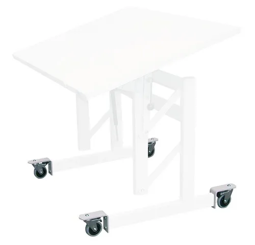 Möckel Massageliege Drehkranzgelenkrollen-Set für Möckel Therapietische ergo S und ergo SR, Rollen ermöglichen leichten Tischtransport