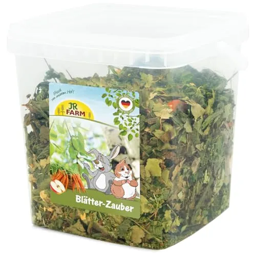 JR Farm Blätter-Zauber 410 g im Eimer (Kräuter für Zwergkaninchen und Nager, Ergänzungsfuttermittel)