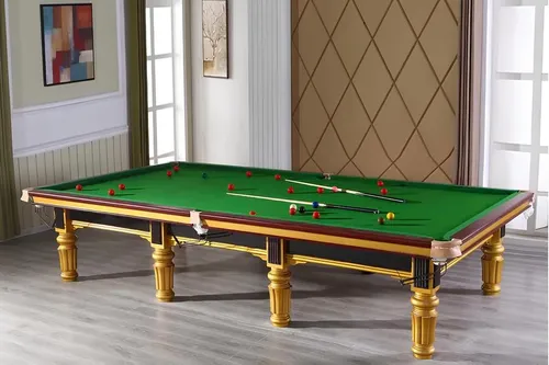 Designer Billardtisch 12ft - Turniertisch für Spiel und Spaß - Robuster Billardtisch für Freizeit und Turniere, 12 Fuß groß (385 x 205 x 85 cm), stilvolles Design in Braun für jeden Spielraum.