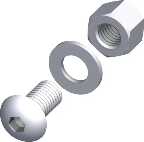 Produktbild alfer Linsenkopfschrauben-Set M5 x 12 mm, 20 Stück Schrauben Linsenschrauben