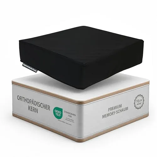 Sitzkissen Orthopädisch mit Memory Foam & Kunstleder