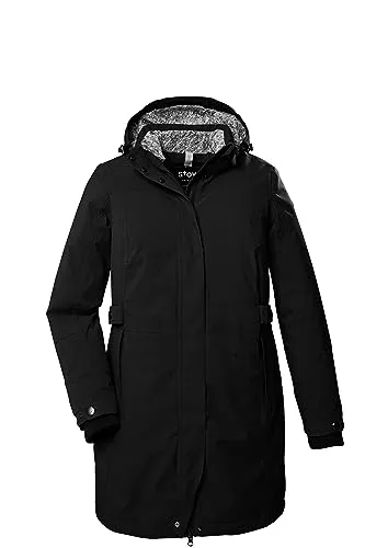 STOY Damen Mantel STW 11 WMN PRK - Funktionsjacke mit abnehmbarer Kapuze, wasserdicht und atmungsaktiv für optimalen Komfort im Winter. Ideal für aktive Frauen, die Stil und Funktionalität suchen.