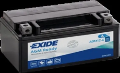Exide AGM Ready Motorradbatterie 6Ah YTX7A-BS