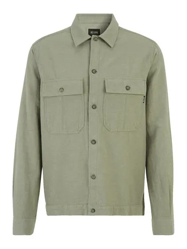 Only & Sons Herren Relaxed Fit Hemd ONSKENNET Swamp XL - Herren-Freizeithemden, komfortabler Relaxed Fit aus 80% Baumwolle und 20% Leinen für perfekten Sitz und modischen Look.