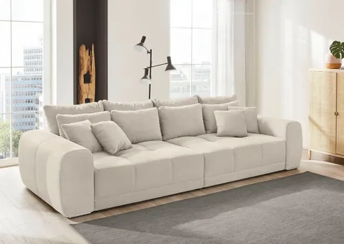 Jockenhöfer Gruppe Big-Sofa Moldau XXL, B: 306 cm, Mega-Sofa, mit 4 Zierkissen & Federkern