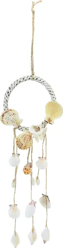 Muschel-Deko hängend, maritim, Ø14,5cm, H65cm - Sommerdeko für Zuhause