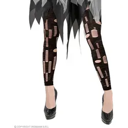 Widmann S.r.l. Kostüm Zerfetzte Zombie Leggings für Damen, Schwarz schwarz L/XL