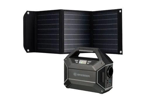 BRESSER Set Mobile Power-Station 100 W + Solar-Panel 40 W - Effizientes Set mit 100 W Power-Station und 40 W Solar-Panel für nachhaltige Energie. Ideal für Camping, Garten oder als Notstromversorgung. Flexibel und umweltfreundlich – genießen Sie Unabhängigkeit bei der Energieversorgung!
