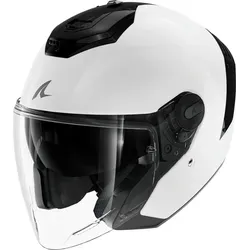 Shark RS Jet Blank Jethelm - Weiß - M - Motorradhelm mit sportlichem Design, bietet optimalen Schutz und höchsten Komfort dank innovativer Technologie und antibakteriellem Innenfutter.