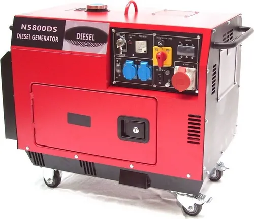 Diesel Stromerzeuger 5800 Generator 06263 - Schallisoliert & Leise - Stromaggregate mit 8.5 PS Dieselmotor, Elektrostart und 4200 Watt Leistung. Ideal für zuverlässige Energieversorgung bei Stromausfällen oder an abgelegenen Orten.