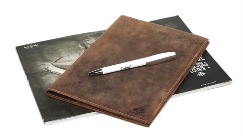 Greenburry Vintage A5 braun Buchumschlag robust und langlebig Geschenk Deko