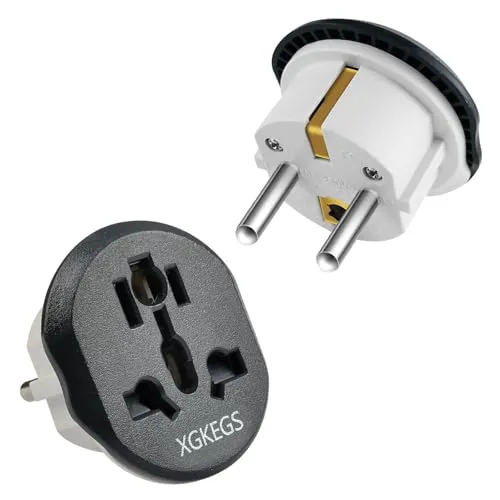 Stück Universal Adapter, UK to EU Adapter, Adapter UK auf EU, Adapter China Deutschland Stecker, EU Adapters für USA, UK, China, Italien, Schweiz etc 2
