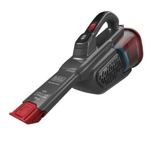 BLACK+DECKER Lithium Dustbuster BHHV315B - 12V Akku Handstaubsauger, kabellos und ideal für schnelle Reinigungsarbeiten mit Cyclonic Action