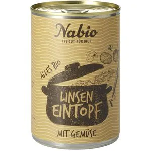 Nabio Fertiggericht Linsen Eintopf, Bio, vegan, 400g