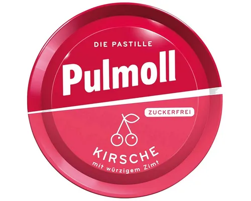 Pulmoll Kirsche zuckerfrei Bonbons 50 g - Süßes & Knabbereien: Leckere zuckerfreie Kirschbonbons, ideal für den fruchtigen Genuss ohne Reue.