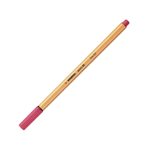 Fineliner - STABILO point 88 - Einzelstift - erdbeerrot,