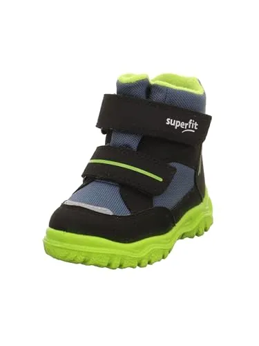 Superfit Jungen - Schuhe HUSKY1 Boot, Modern, SCHWARZ/HELLGRÜN 0000, 24 - Wanderschuhe mit GORE-TEX Membrane: wasserdicht und atmungsaktiv, ideal für abenteuerliche Outdoor-Touren.