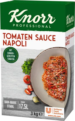 Knorr Saucen, Knorr Tomaten Sauce Napoli Trockenmischung für 15 Liter Wasser 3kg