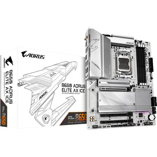 GIGABYTE B650 A Elite AX Ice - Hochleistungs-Mainboard mit ergonomischem Design für optimale Qualität und Leistung