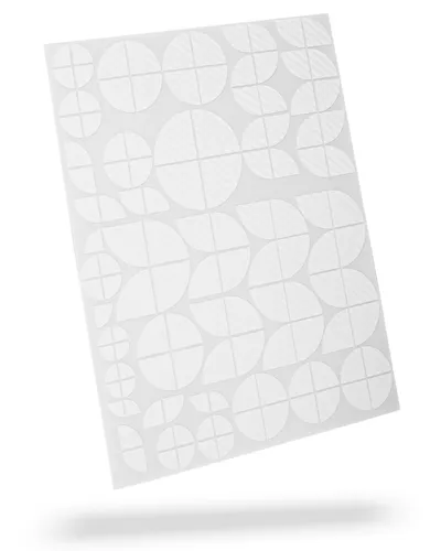 Blackshell Aufkleber passend für alle BMW Embleme - 124 tlg. in Carbon Weiß