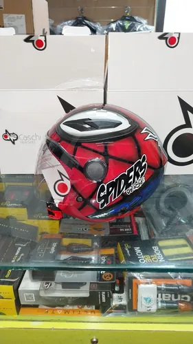 MOTOHELM DEMI-JET KIND JUNIOR ONE SPIDER MAN 2.0 850Gr Größe L 51/52