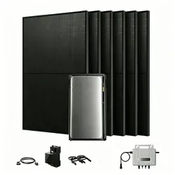 EcoFlow Stream Ultra Balkonkraftwerk mit Speicher 1920Wh - Solaranlage mit 6x 440W bifazialen Solarmodulen und 800W Mikro-Wechselrichter für maximale Energieeffizienz und flexible Nutzung im gesamten Haushalt.