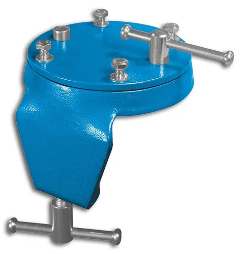 Heuer 119103 Drehteller - 2-in-1 Drehklammer mit Tischklammer, flexible Befestigung für Mikrowellen bis 100 mm Tischstärke