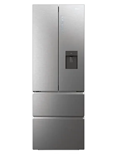 Haier HFW7720EWMP / French Door/Edelstahlfront / 477 Liter/MyZone Plus/Humidity Zone/Wasserspender/Smart Home: Integriertes Wi-Fi/Auch per hOn App steuerbar, 70 cm Breite