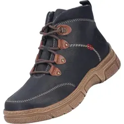 Rieker Damen Klassische Stiefeletten 72313 - Komfortable Übergangsschuhe in Schwarz - Elegante Stiefeletten mit Wechselfußbett und praktischen Reißverschluss. Ideal für den Alltag und vielseitig kombinierbar. Hoher Tragekomfort dank weicher Innenmaterialien.