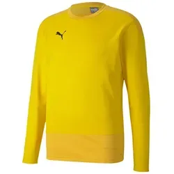 PUMA teamGOAL 23 Training Sweatshirt Herren, Cyber Yellow-Spectra Yellow, L - Trainingsbekleidung mit dryCELL-Technologie für optimalen Feuchtigkeitstransport und trockenen Tragekomfort, ideal für intensives Training.