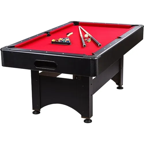 GAMES PLANET 6 ft Billardtisch Trendline“ + Zubehör, 12 Farbvarianten, 184 x 108 x 82 cm (LxBxH)