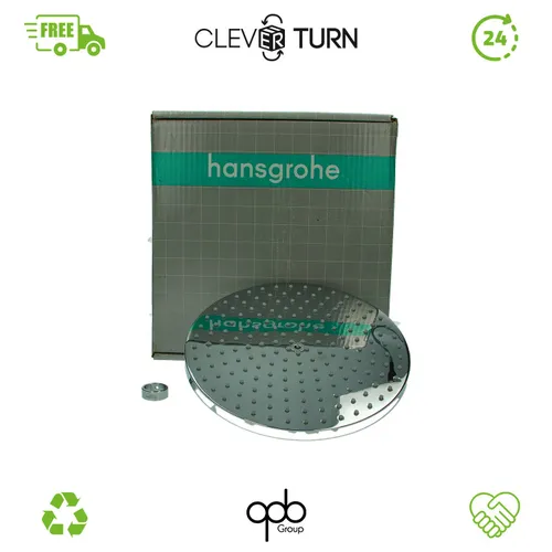 Hansgrohe Raindance S 240 Kopfbrause 27623000 - Kopfbrause mit 240 mm Durchmesser und feinem PowderRain-Strahl, ideal für entspannende Duscherlebnisse. Einfaches Kalkentfernen dank QuickClean.