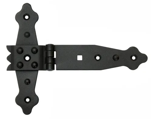 Kreuzgehänge 140 mm Platte 155 mm T-Scharniere T-Bänder Kistenband Schwarz