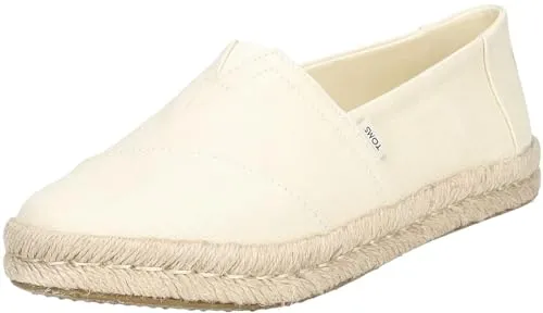 TOMS Halbschuhe Textil Espadrille beige 40 EU - Halbschuhe aus Textil im natürlichen Beige, ideal für den Sommer. Leicht und bequem mit 2 cm Blockabsatz, perfekt für lässige Outfits.