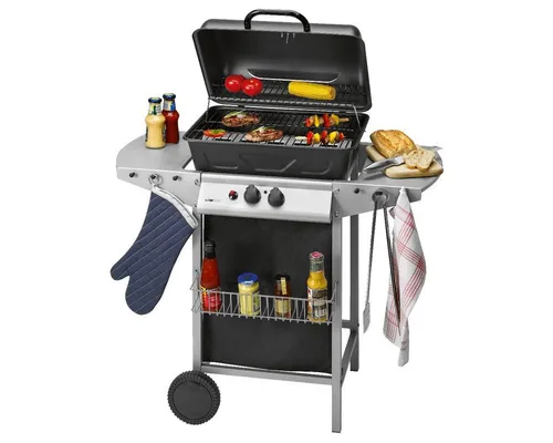 Clatronic Gasgrill GG 3590, schwarz, 2 Brenner von Clatronic
