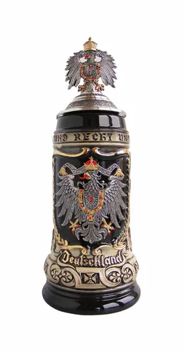 Bierkrug Deutschland mit Bundesländerwappen Seidel 0,5 Liter .. ZO 1425/9009 NEU