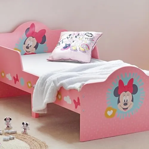 Disney Classic Minnie Maus Kleinkindbett aus Holzwerkstoff in pink von Disney