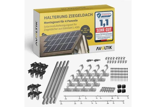 Montagepaket Ziegeldach für 2 Module