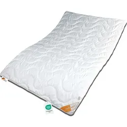 Garanta Steppbett 155x220 cm – Hallo Wach Sommerdecke - Bettdecken für Doppelbetten in Überlänge, extra leicht und ideal für warme Nächte, Pflegeleicht bei 60° C, STANDARD 100 by OEKO-TEX, hergestellt in Deutschland.